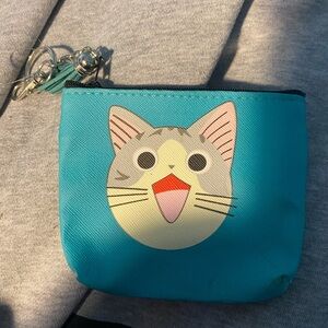 Cute Cat Face Coin Pouch
